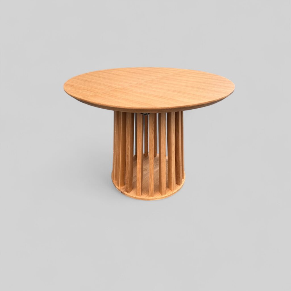 Stół ST 40 okrągły lamele dębowe